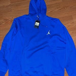 Nike Air Jordan Men’s Pullover Hoodie 2xl Blue White NWT